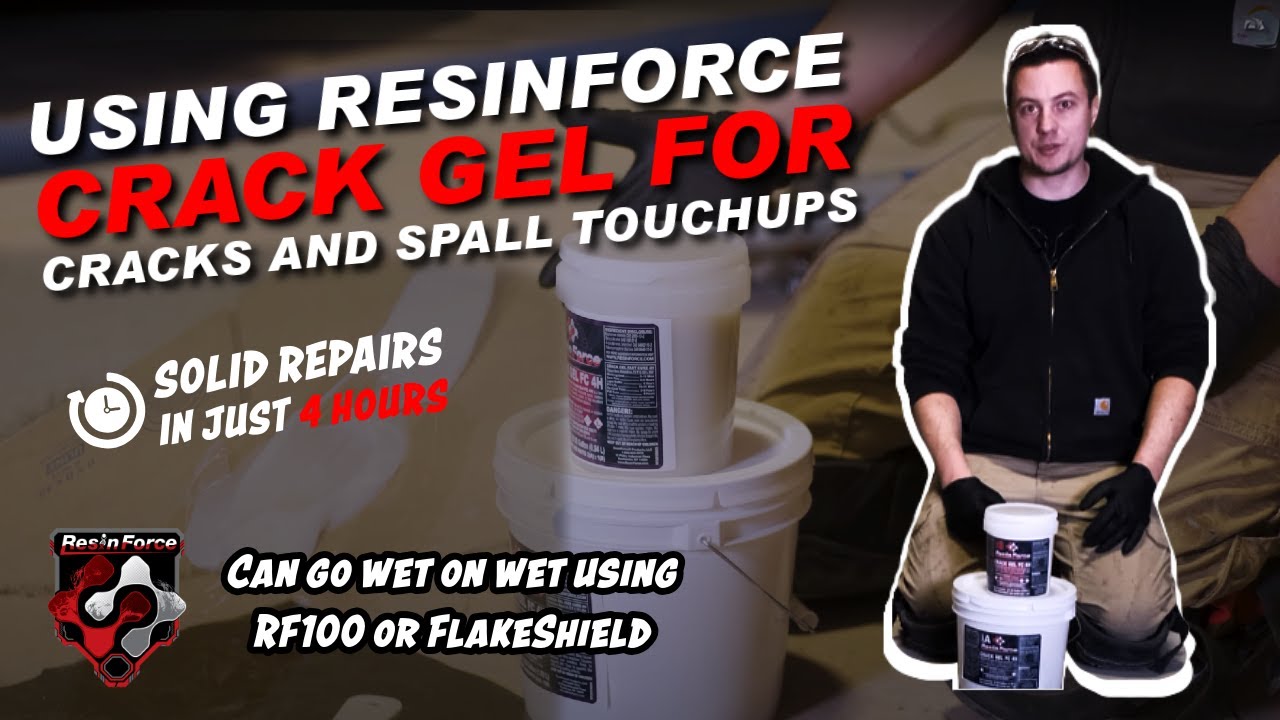 How To Use ResinForce Crack Gel Epoxy Paste For Cracks And Spalls In Concrete.