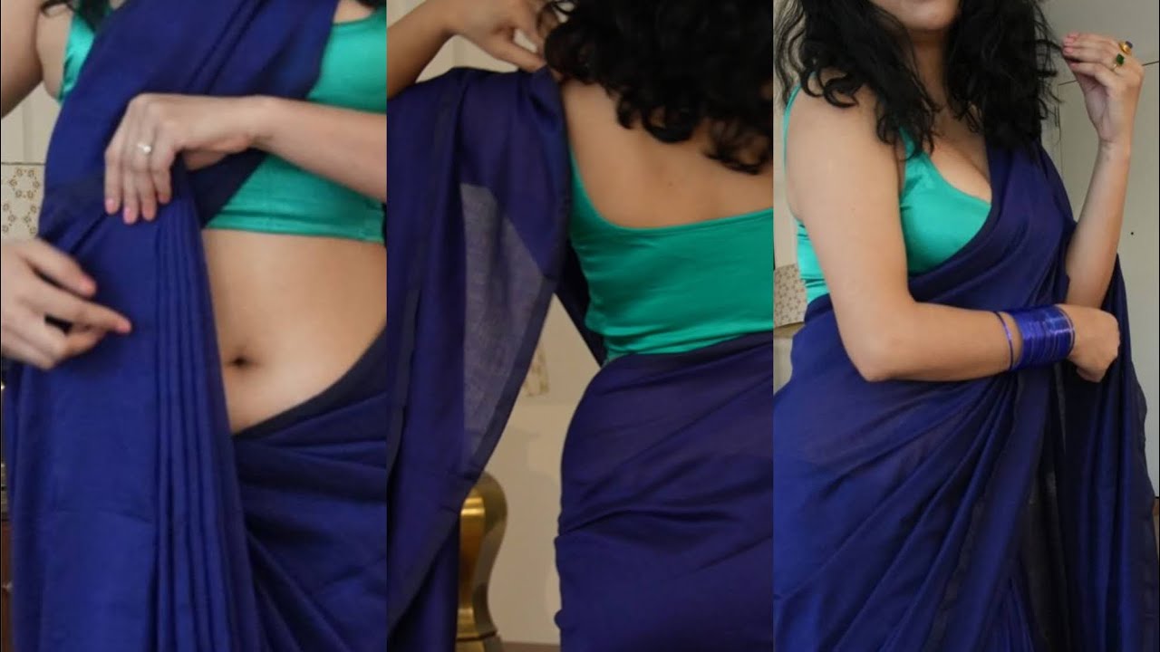 Beginners saree draping tutorial Class ! How to wear a Sari to Look Slim in Nivi Style Open Pallu