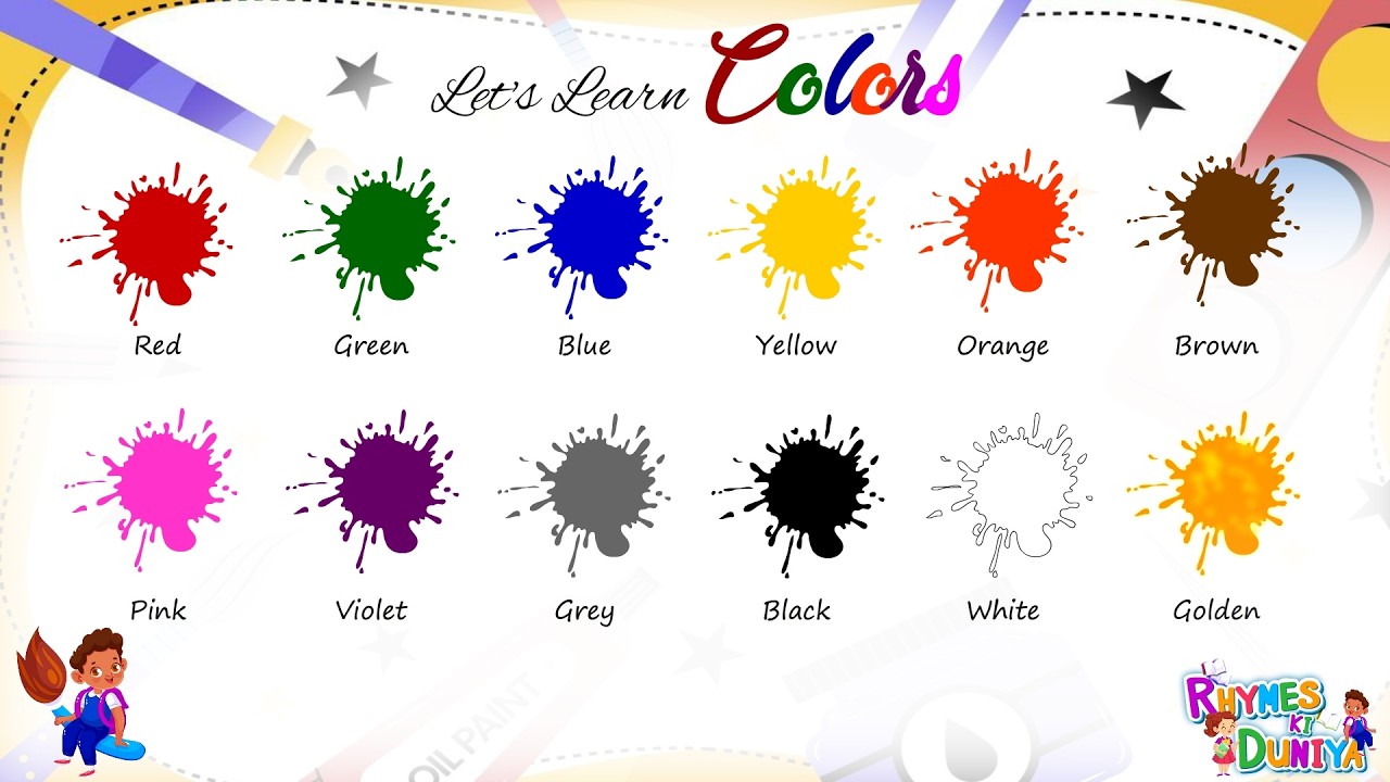 Rainbow Colors for Kids! Learn Color Names in a Fun Way | Interactive Learning with Fun Animations!