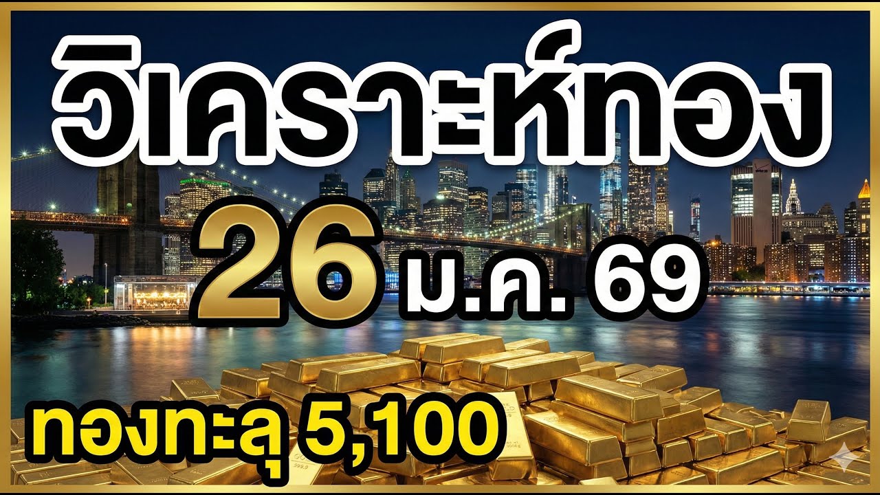 ทองพุ่งต่อ หรือรอทุบ? | วิเคราะห์ทองคำวันนี้ 26 ม.ค. 2569 | แนวรับ–แนวต้าน