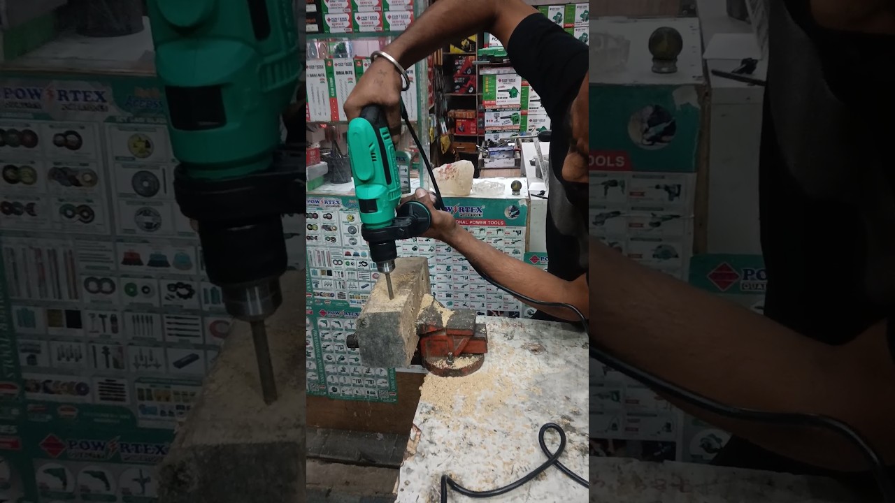 Powertex Drill machine 13 mm woodworking & working & Hammer 🔨