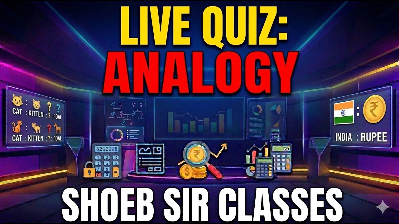ANALOGY For B.Com & BBA Entrance | Reasoning | Shoeb Sir Classes