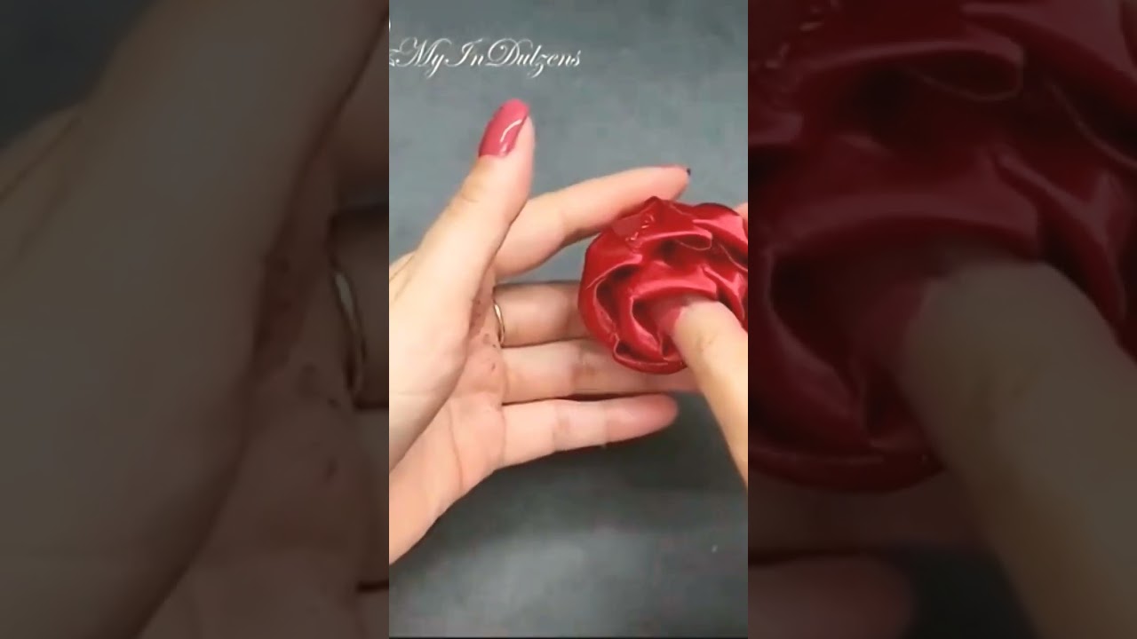 Satin Ribbon Flower #myindulzens #ribbonflowers #satinribbonflowers