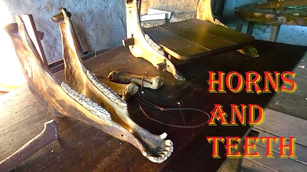The Ancient Craft of a Bone Carver. Medieval Dutch Workshops. Horns and Teeth. Archeon Vintage Hobby