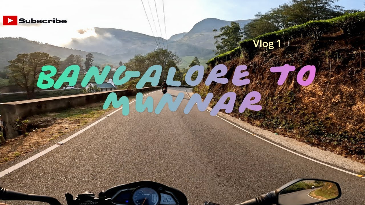 Bangalore to Munnar (Vlog 1) | Bike Ride | NS 200 | Hunter 350