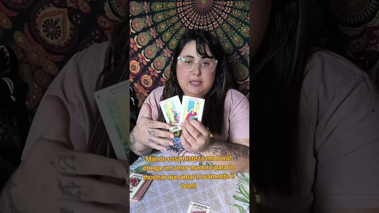 Mande essa tristeza em bora. Chega um amor maduro para te mostrar que o amor é bom! ❤️