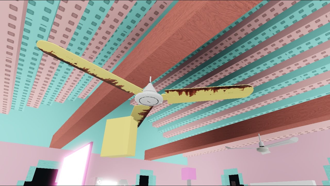 Ceiling Fan House in The Night with Sweet Home | Roblox