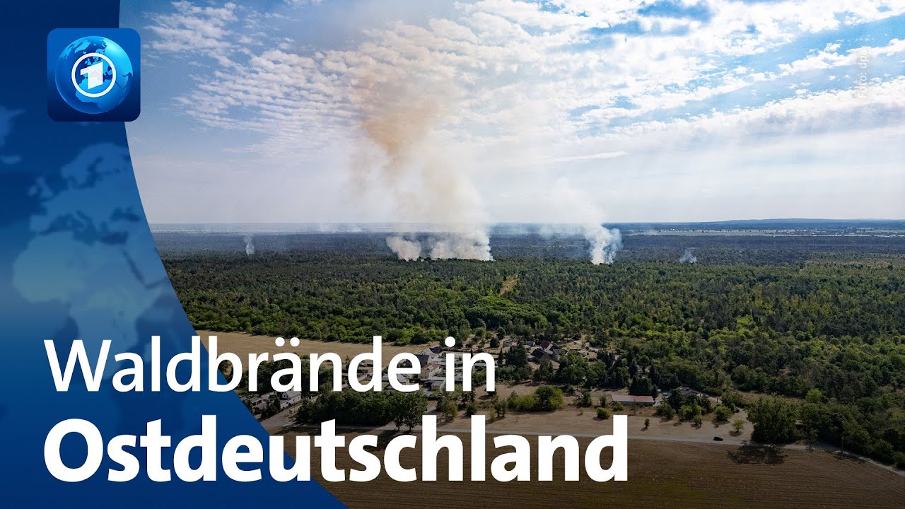 Einsatzkräfte kämpfen gegen Feuer in Sachsen und Thüringen