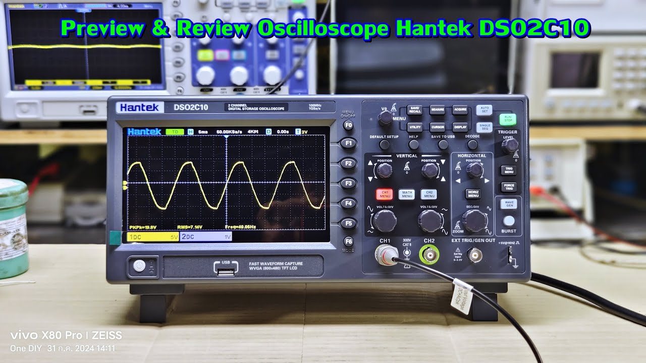 Preview & Review Oscilloscope Hantek DSO2C10