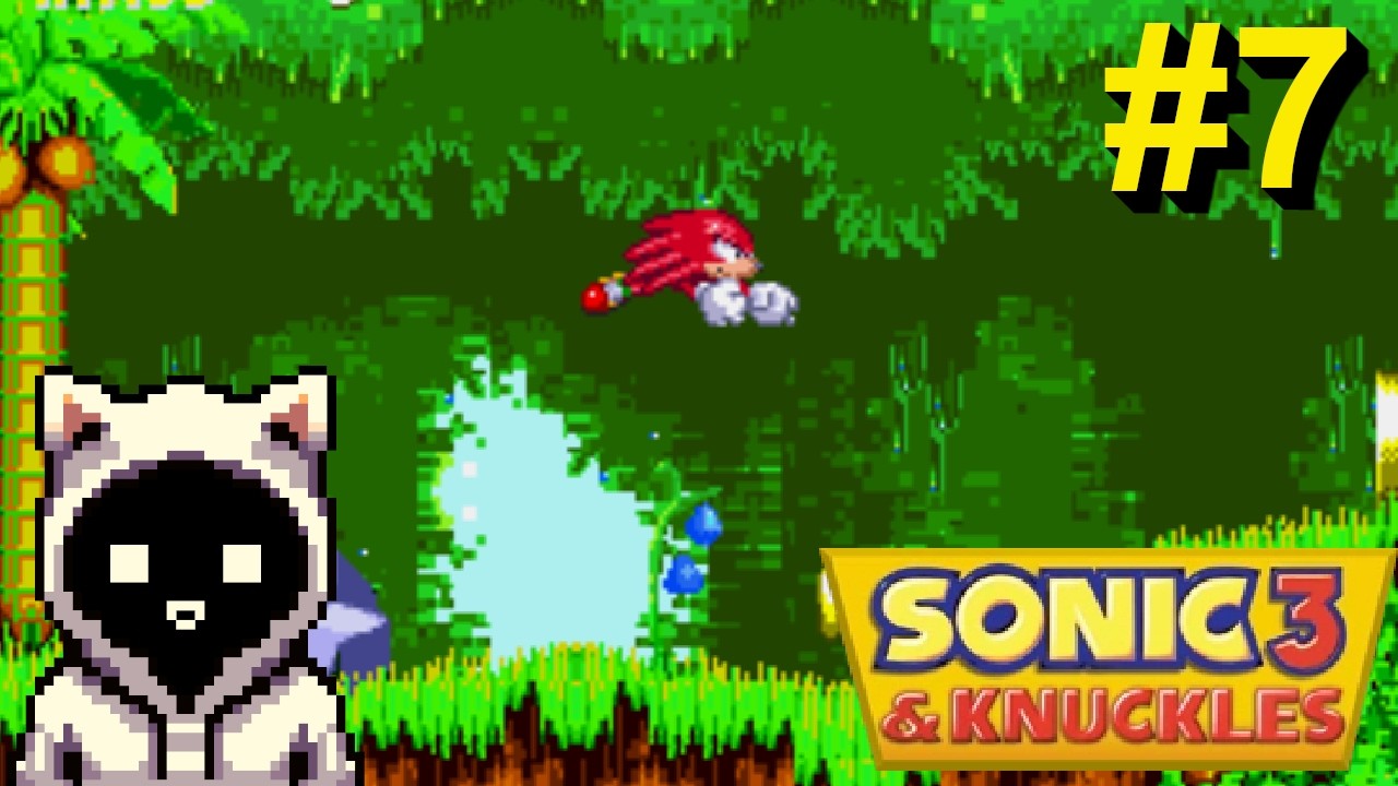 Wall climbing Pro Knuckles learns how to run. Knuckles playthrough. Sonic 3 & Knuckles, (MD), Part 7