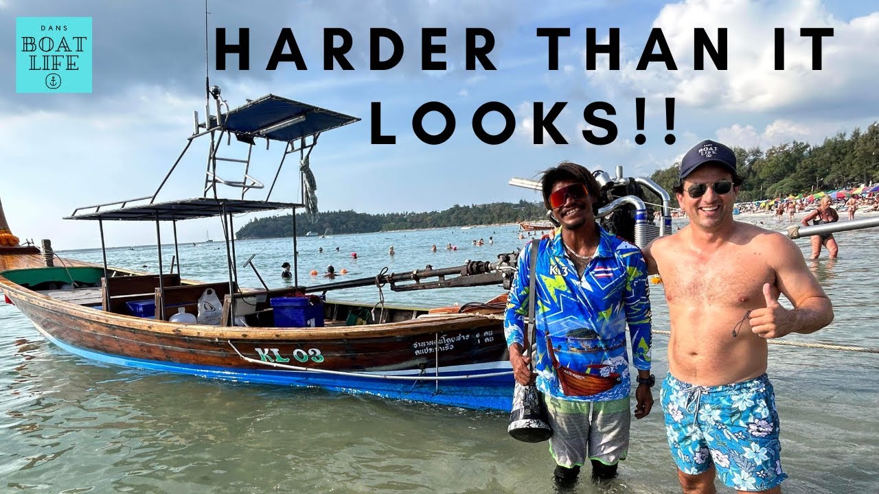THAT WAS DIFFICULT!!  THAI Long Boat Lesson