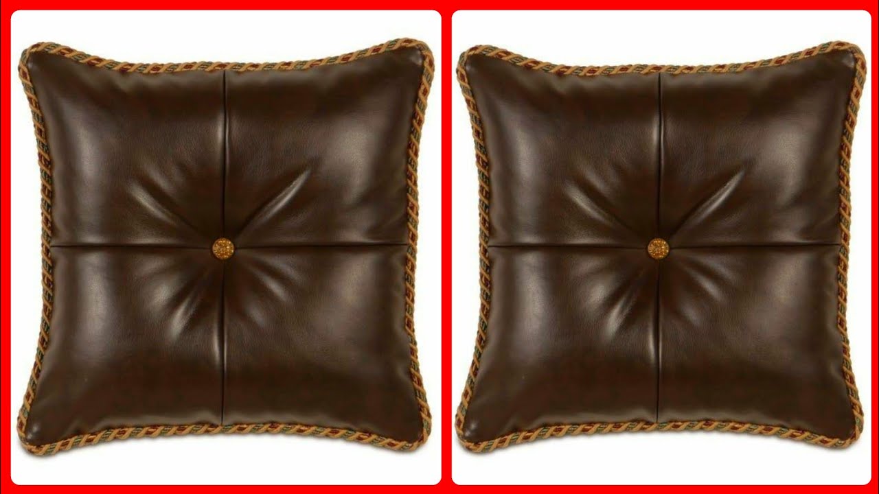 100+ Classic Design Of Most Beautiful Leather Pillows | Leather Cushions Ideas For Your Home 2020