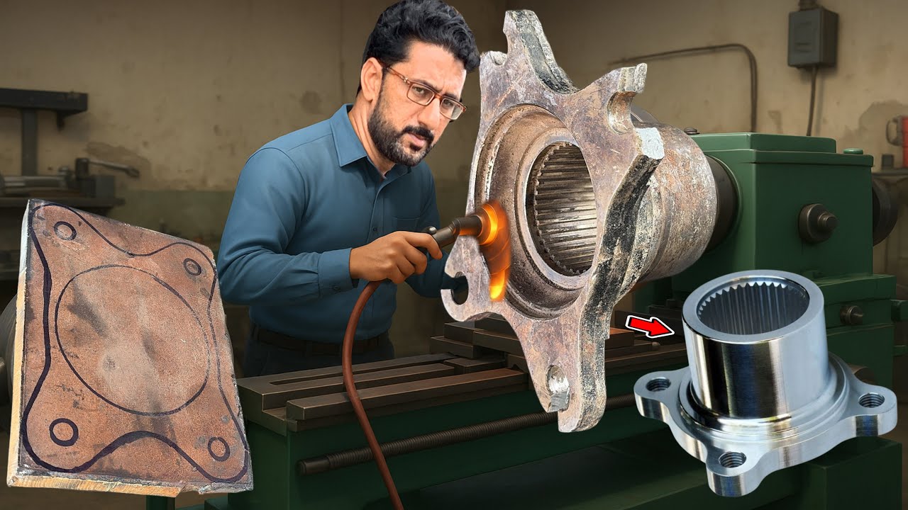 You Won’t Believe How This Ripped Flange Yoke Coupling Was Repaired! The Mechanic’s Skill 