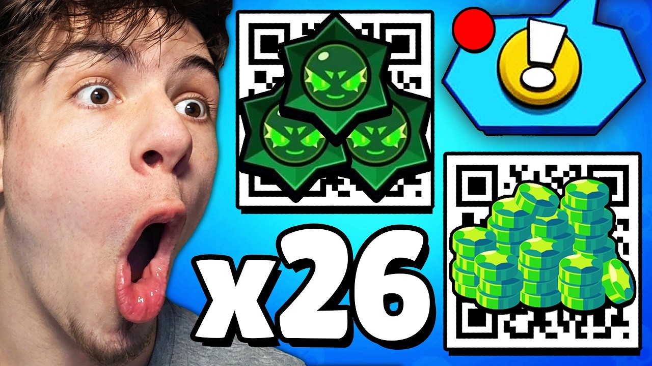 EVERY 26 QR CODE WORKING IN BRAWL STARS! (NEW CHANGES)
