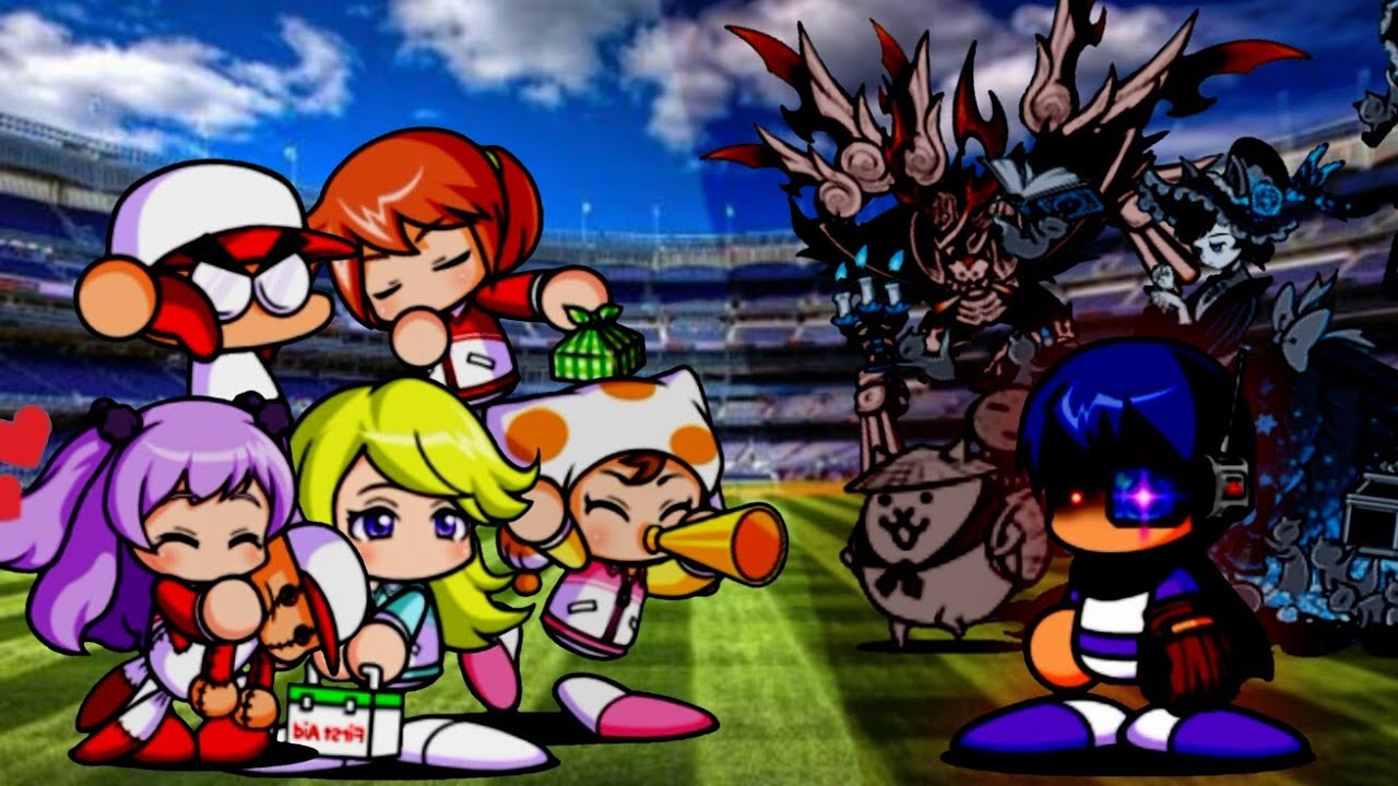 The Battle Cats - SpeedRun All Date Chance Stage [PowerPro Baseball Collab]