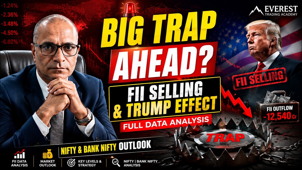 🚨 Big Trap Ahead FII Selling & Trump Effect Full Data Analysis