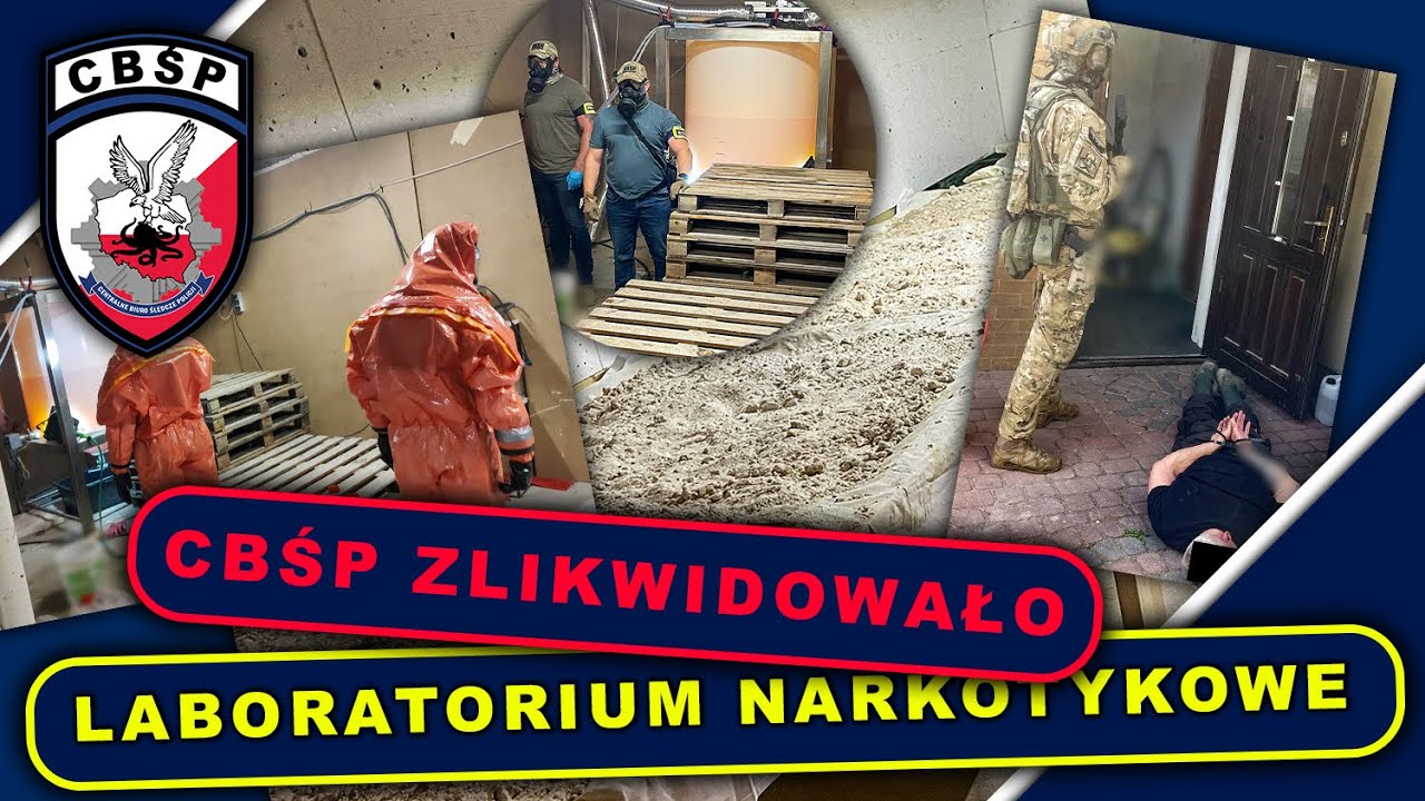 CBŚP zlikwidowało laboratorium narkotykowe. Zabezpieczono ponad 800 kilogramów klefedronu