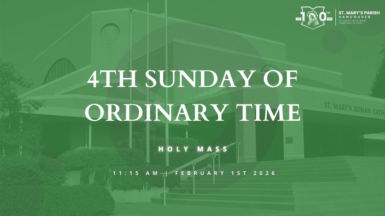 11:15am Holy Mass - Sunday, February 1st, 2026