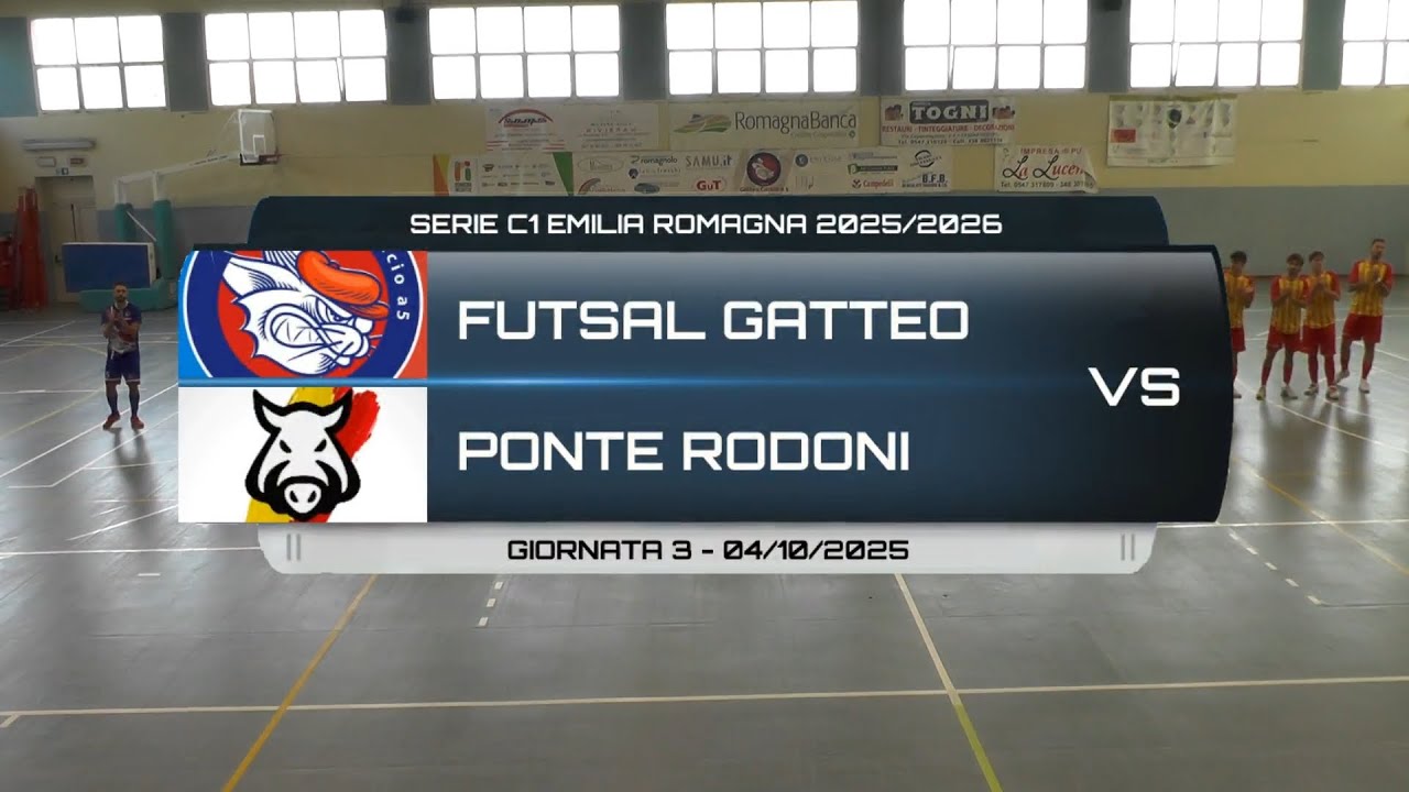 FUTSAL GATTEO VS PONTE RODONI - SERIE C1 EMILIA ROMAGNA 2025/2026 GIORNATA 3 - 04/10/2025