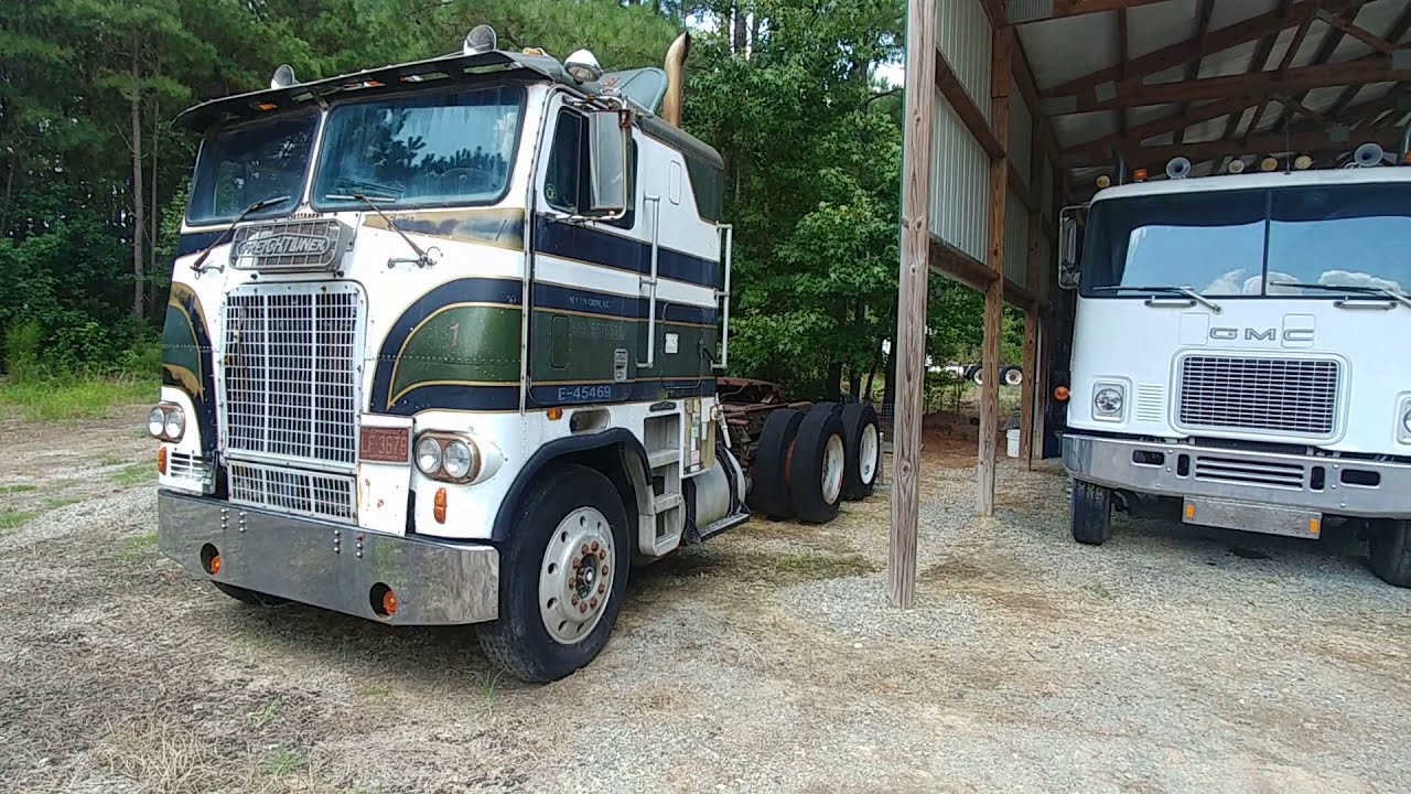 5 Five Old ( GMC, freightliner, kenworth, peterbilt, international ) Cabover Trucks