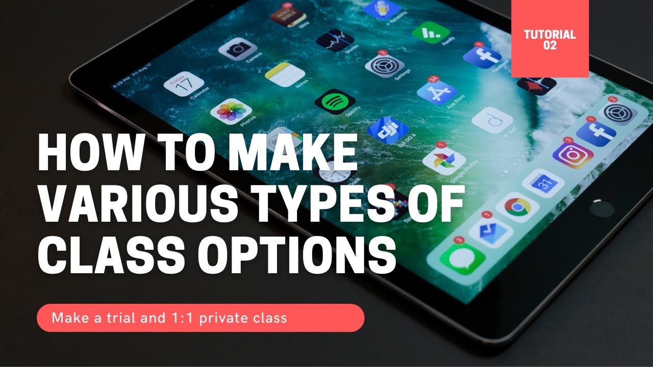 [Tutorial2] make various types of class options (boosting sales of bookings)