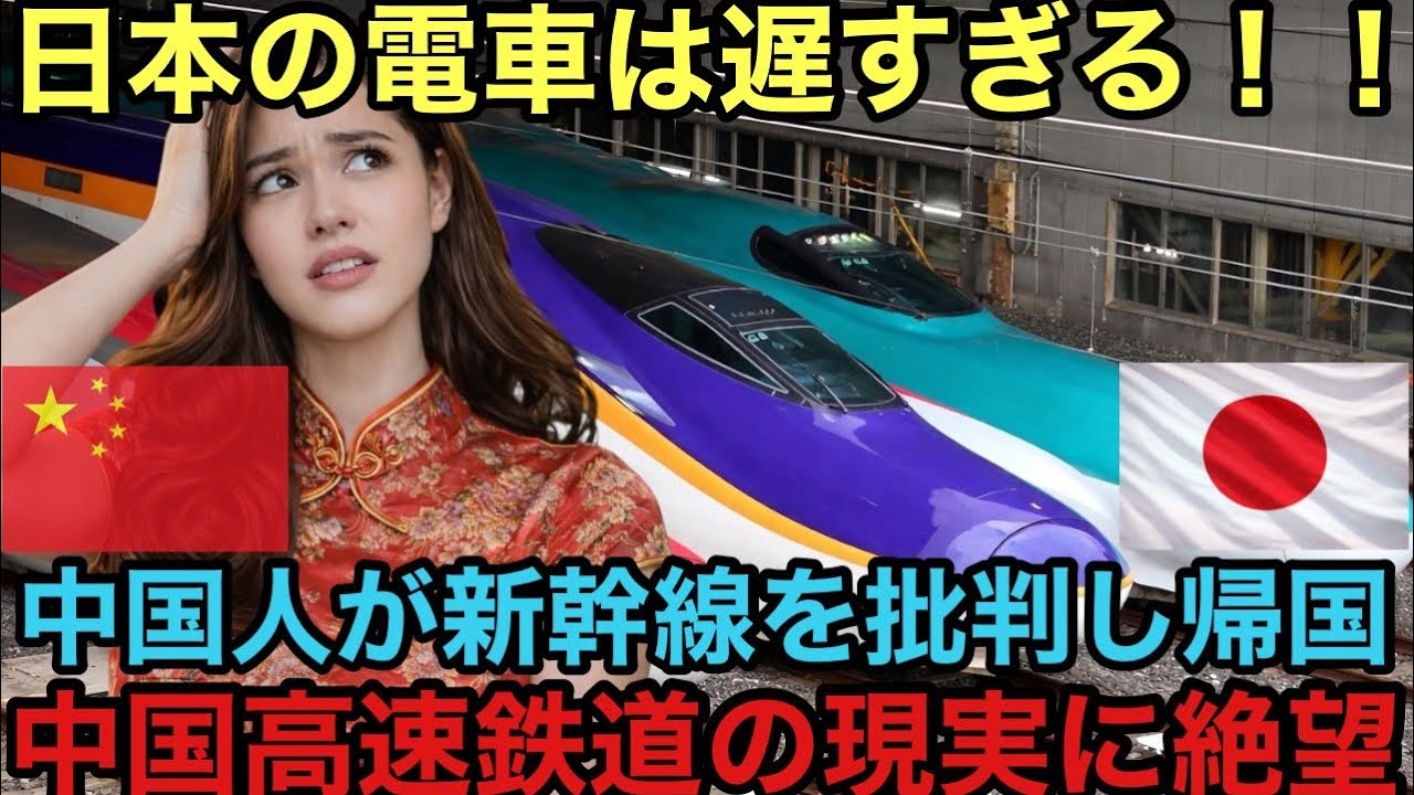 【海外の反応】「日本の電車は遅すぎる!」中国人ビジネスマンが新幹線を批判→帰国直後、中国高速鉄道の現実に絶望した理由とは?