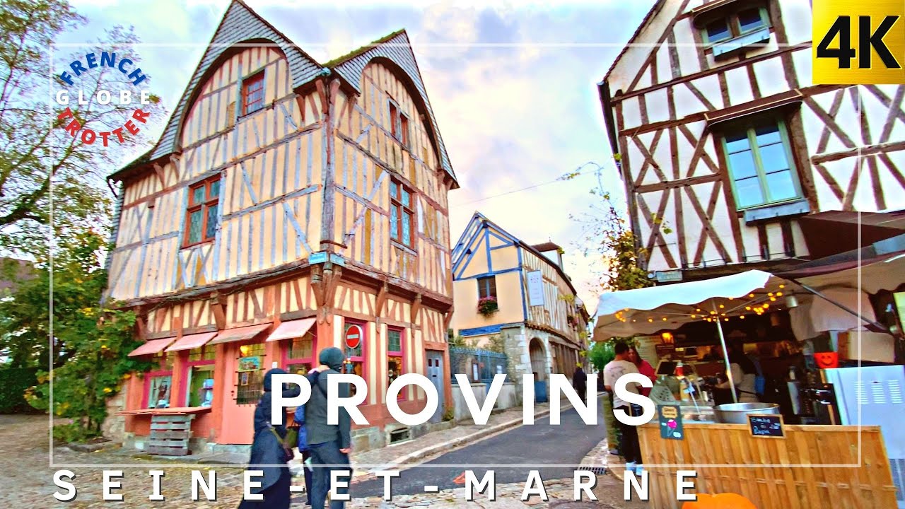 ᴘᴀʀɪꜱ ᴅᴀʏ ᴛʀɪᴘ PROVINS 🇫🇷UNESCO Medieval Walk Tour 4K César tower➜ Ville Haute ➜ Old City Wall
