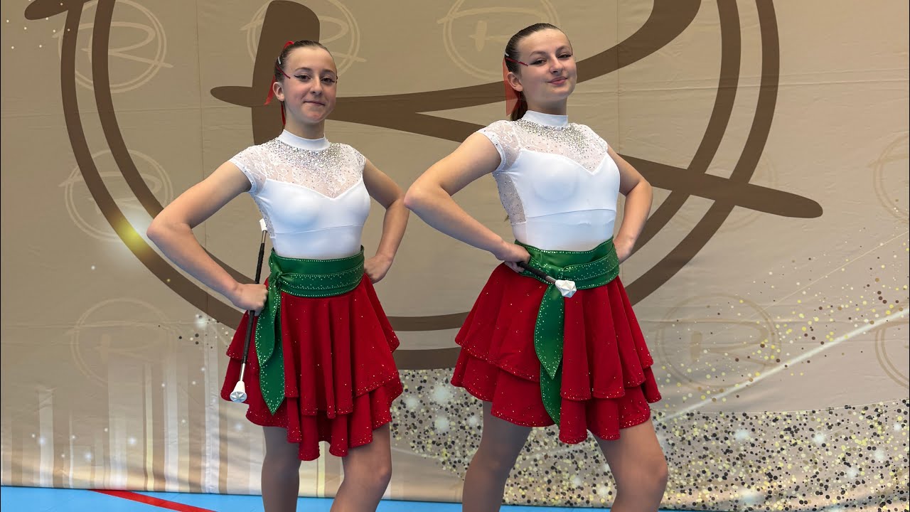 Reinas Pelhřimov - duo baton juniorky 2025 - Aneta Přibylová, Tereza Dolejší