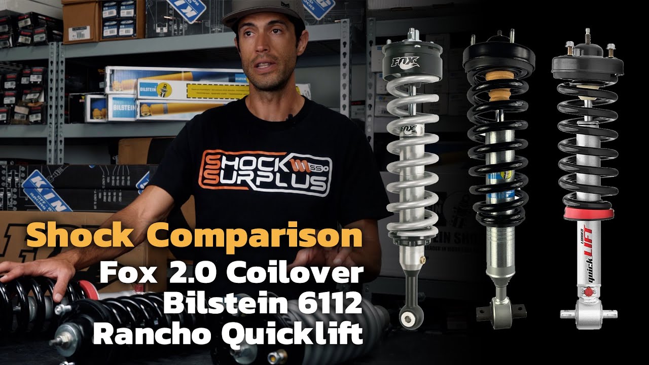 Fox 2.0 vs Bilstein 6112 vs Rancho Quicklift - Much Different Coilovers