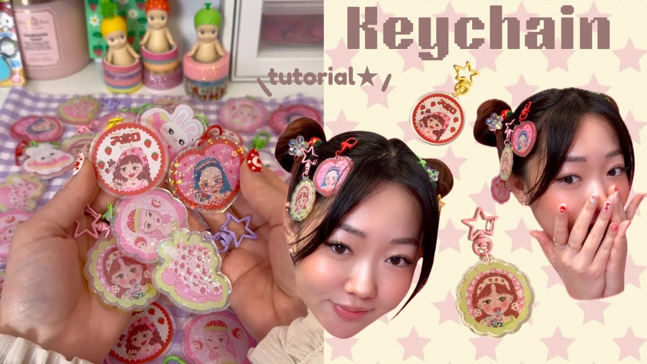 Keychain tutorial ⭐️ with VOGRACE ✧ordering and unboxing📦