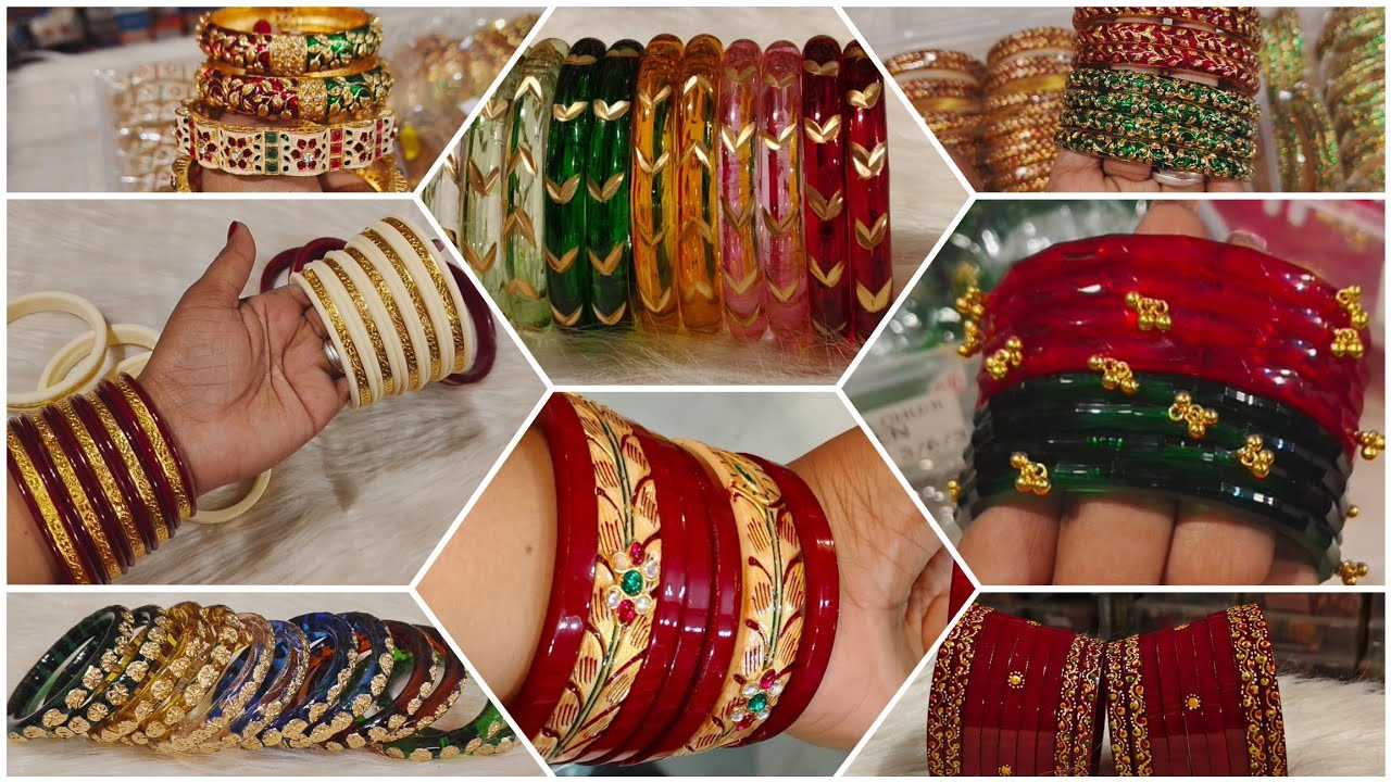 राजपूती रजवाड़ी चूड़ा, कांच कड़ा, डालू चूड़ा🥳Cristal kada, golden kada rajwadi kada new collection🥳