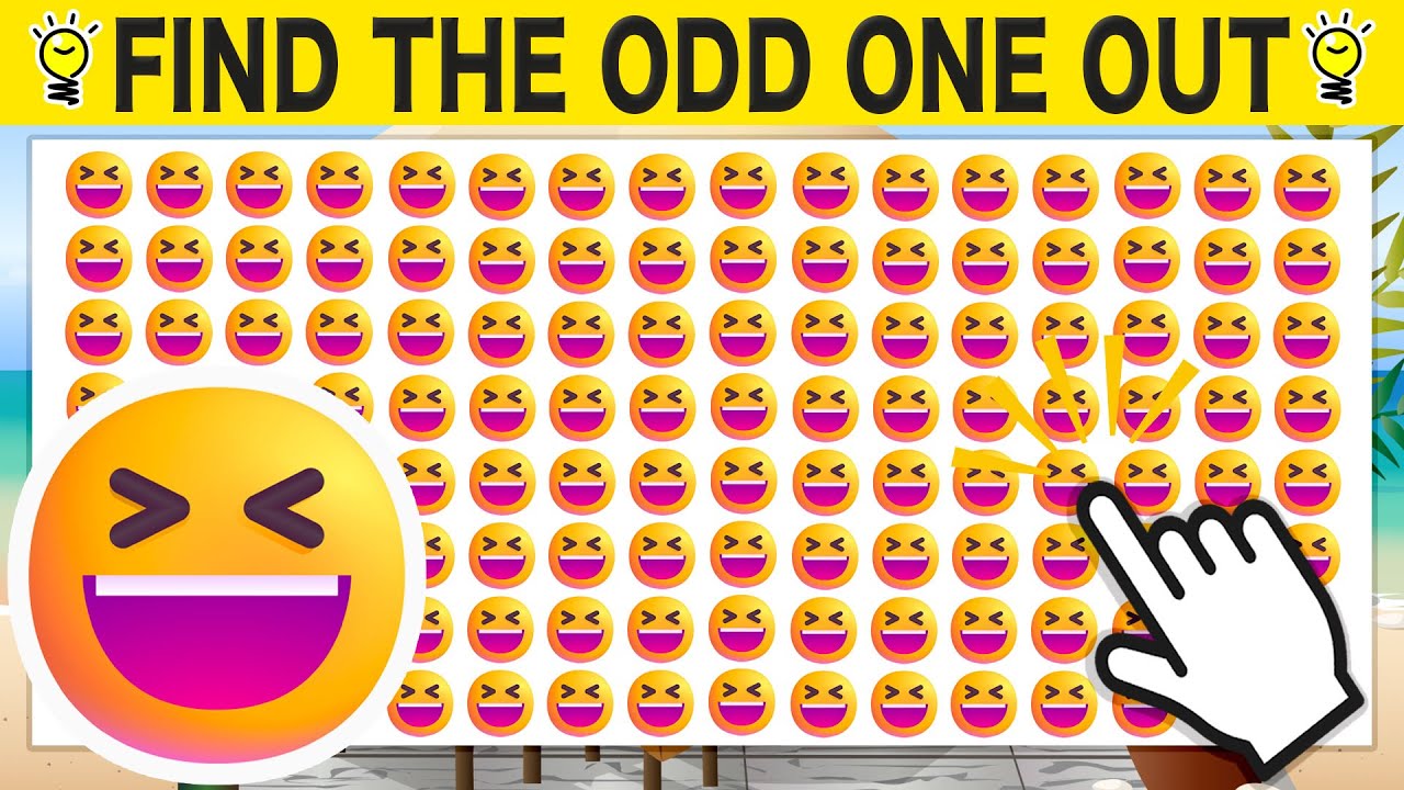 Find The Odd One Out #8 Spot The Difference | Find The Odd Emoji | Find the difference
