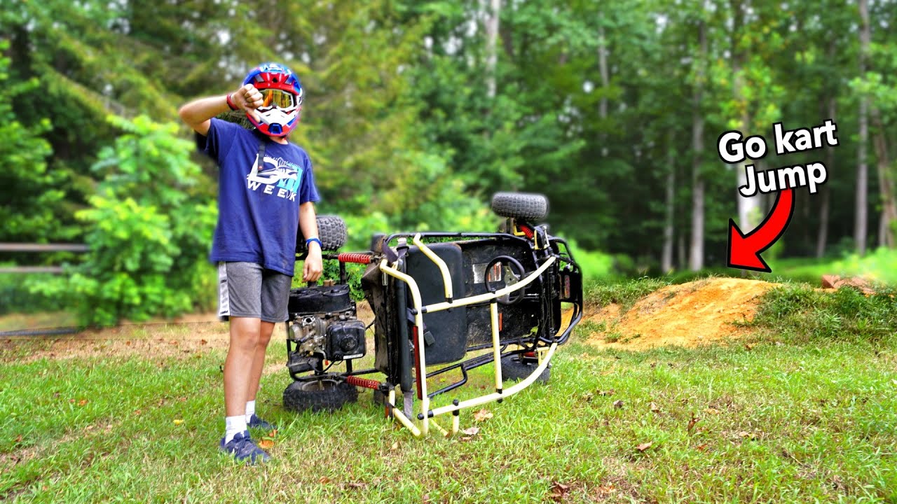 Hitting Sketchy Go Kart Jump! *We Flipped*