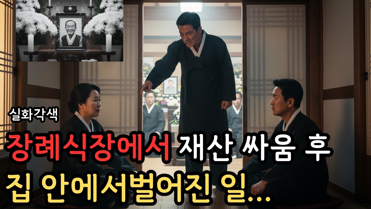 재산보다 형제가 먼저라는 것.부모님이 가장 두려워하시는 건당신이 떠난 뒤 자식들이 남이 되는 것이라는—