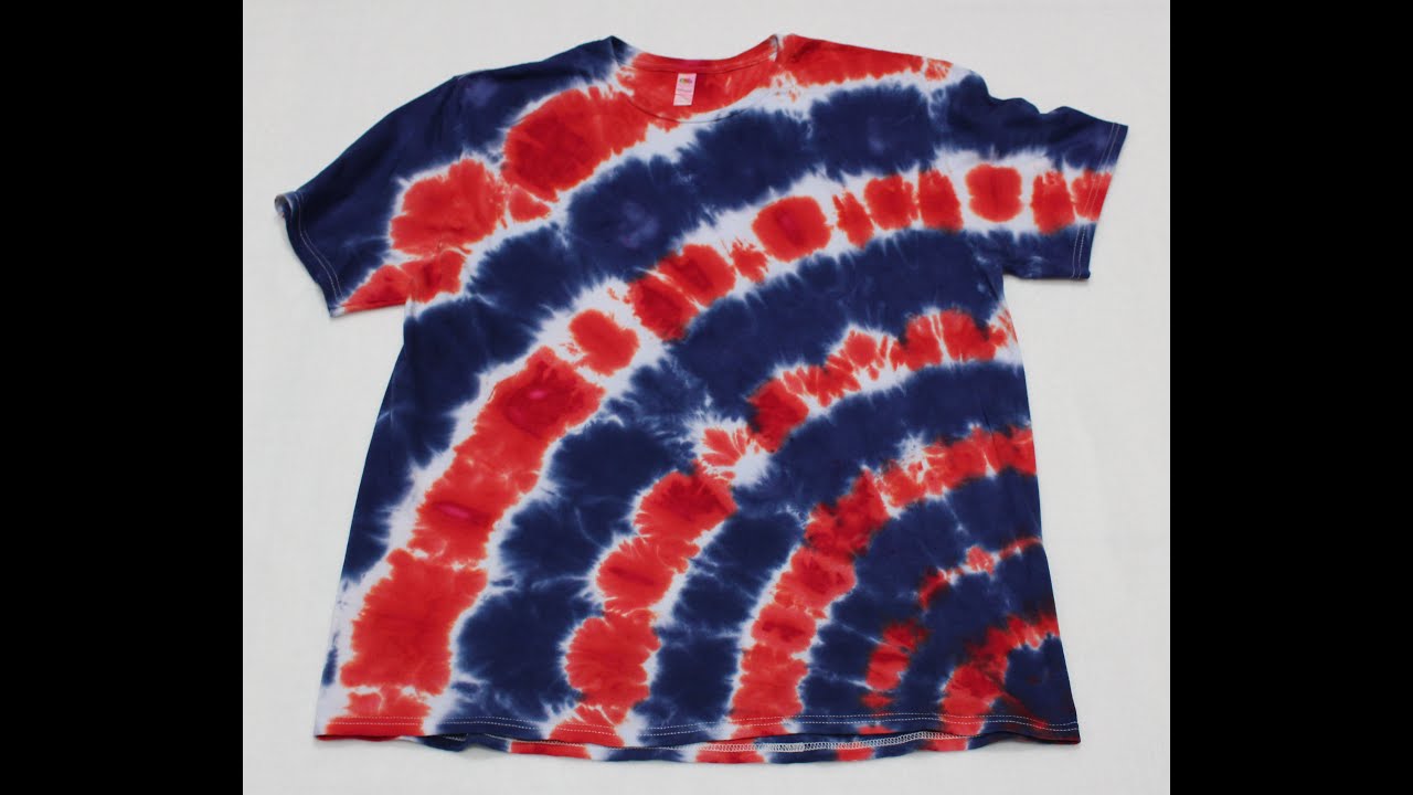How To Tie Dye A Red, White, and Blue Corner Star Flower Tie Dye Shirt