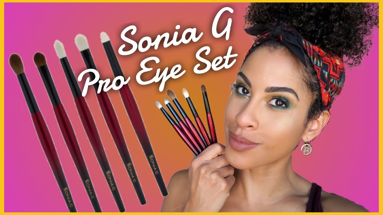 SONIA G PRO EYE SET | REVIEW + DEMO | kinkysweat