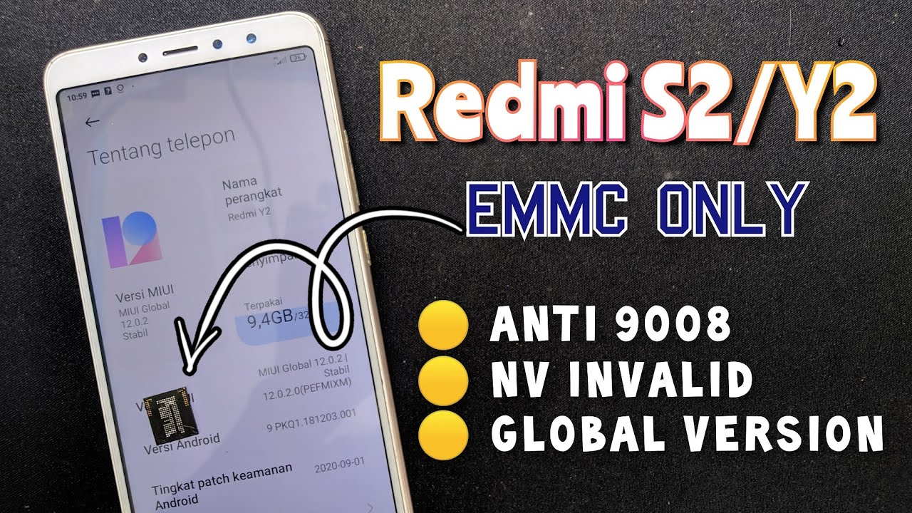 Perbaikan xiaomi Redmi s2 ysl mati total emmc only TESTED repair imei step by step