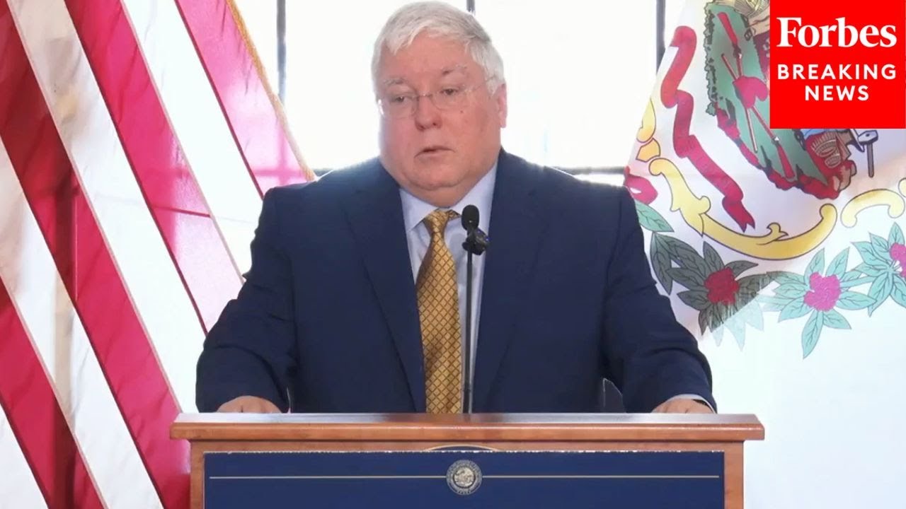 Gov. Patrick Morrisey Holds Press Briefing On West Virginia Foster Care Reform