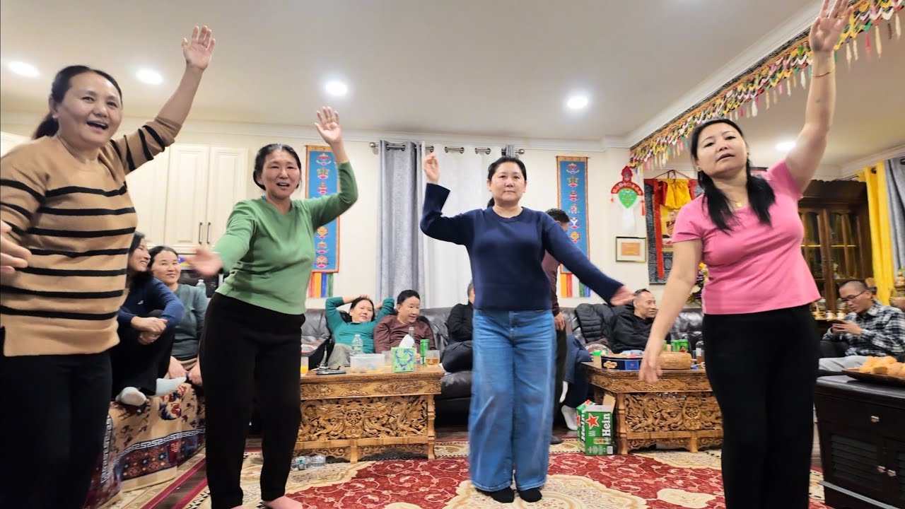 Celebrating Christmas with friends and family 🎄 #tibetanvlogger 