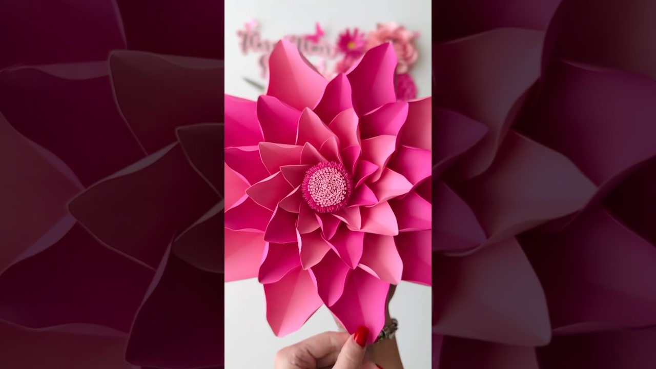 Paper Flower Tutorial, Paper Craft, Spring Flowers, DIY Craft #papercrafttutorial #diy