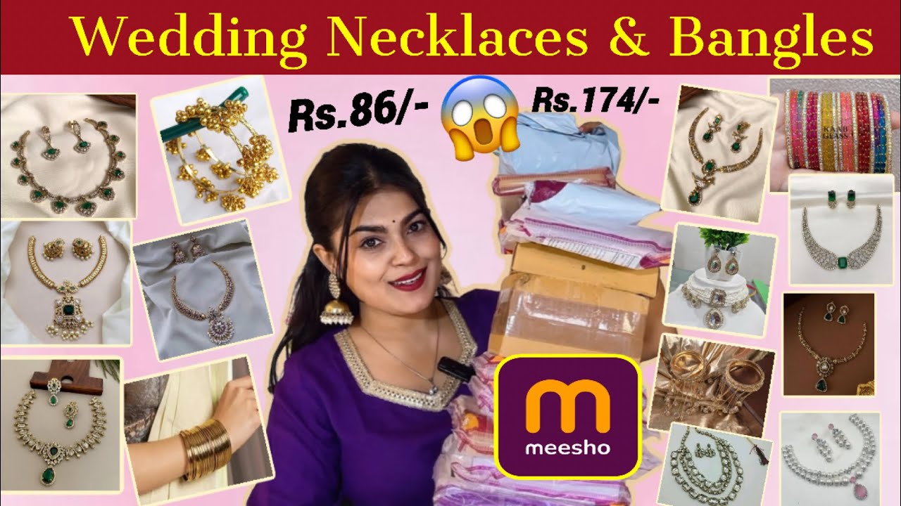 Huge* Wedding Necklaces & Bangles Sets From Meesho 💕 || 
