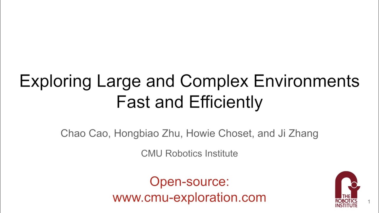 ICRA 2021 Talk: Exploring Large and Complex Environments Fast and Efficiently