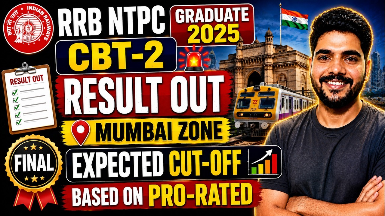 RRB NTPC GRADUATE 2025 || MUMBAI ZONE || FINAL || EXPEXTED CUT-OFF #rrbntpc2025 #rrbmahwal
