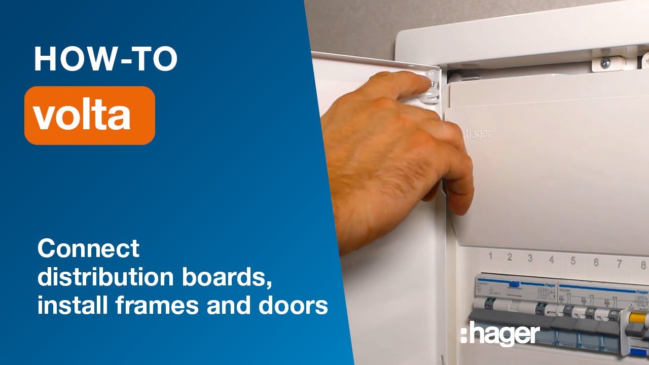 volta How-to videos. Part 4 – Connect the distribution board and install frame and doors