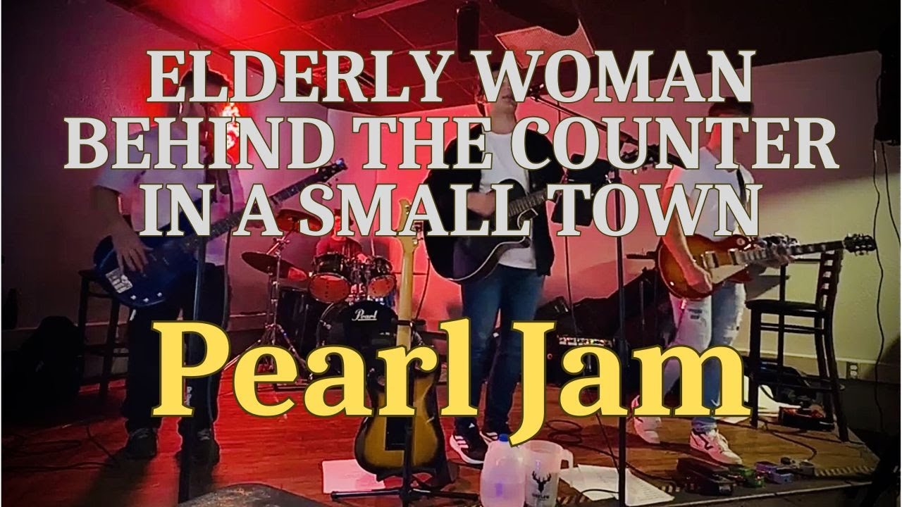 Elderly Woman Behind the Counter in a Small Town - Pearl Jam