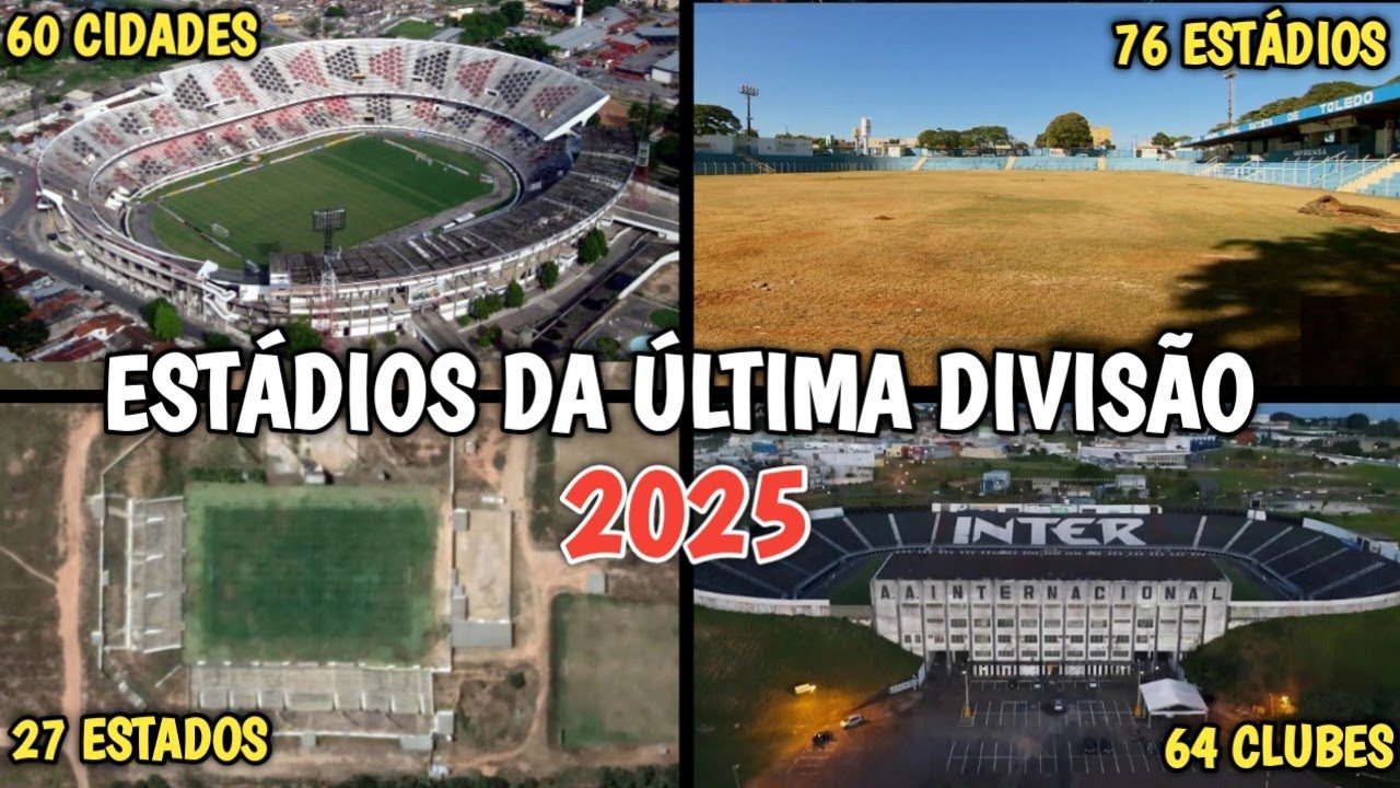 TODOS ESTÁDIOS, CIDADES e CLUBES da SÉRIE D 2025
