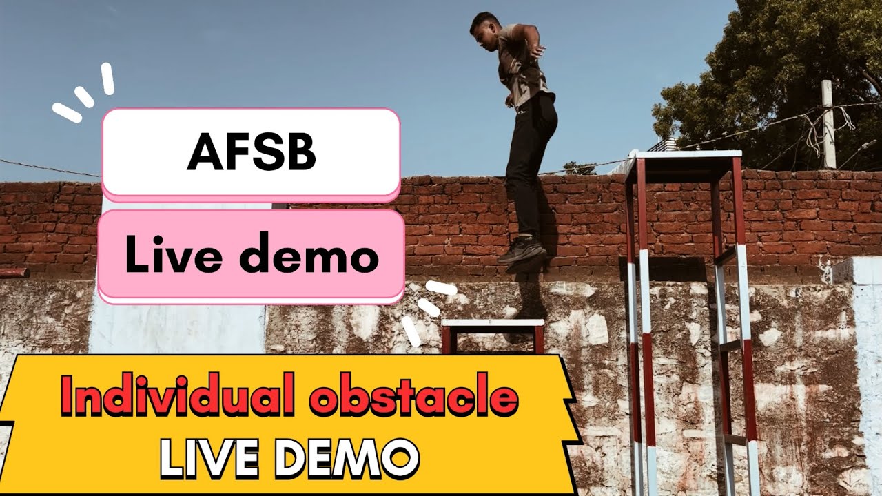 Live Demo: Mastering Individual Obstacles for AFSB Special