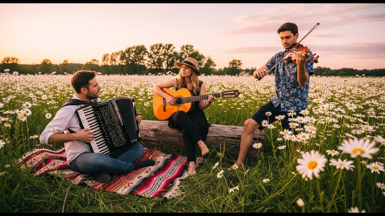 Nightfall Serenade – Soft Saxophone And Spanish Guitar In A Quiet Coastal Café