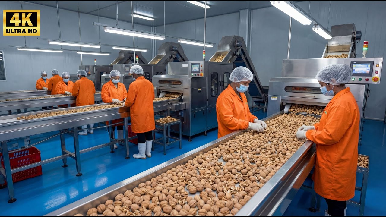 100 TONS Per Day &ndash; The INSANE Speed of Modern Walnut Factory
