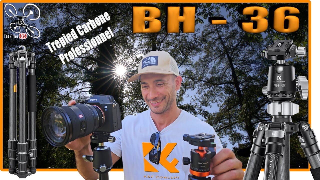 Le meilleur trépied Carbone K&F CONCEPT X284C4+BH-36 - Matériel PRO - ANNONCE IMPORTANTE !